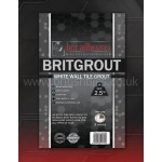 Grouts Britgrout white grout wall 2.5kg bag Brit Adhesives
