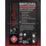 Levelling Compounds Britlevel Flexible grey leveller floor 20kg bag Brit Adhesives