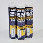 Building Products Kitchen & Bath Silicone clear silicone sealant wall & floor 310ml tube Larsen