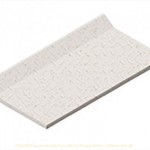 Function Cream, White CPA1995 10x20cm British Ceramic Tile