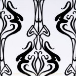 Tiffany Black HEM00611 24.8x49.8cm British Ceramic Tile