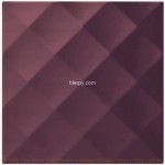 Fractal Ridge Purple RAN00606 19.8x19.8cm British Ceramic Tile