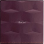 Fractal Facet Purple RAN00651 19.8x19.8cm British Ceramic Tile