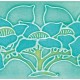 Clematis Green VA901033 15.2x7.6cm British Ceramic Tile