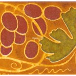 Grape Multi VA90105 15.2x7.6cm British Ceramic Tile