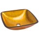 Lavabo Cuadrado Dorado orange 184590 42.5x42.5x12cm Dune