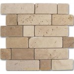 Mosaico Travertino Brick beige tones 184996 30.5x30.5cm Dune