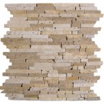 Mosaico Travertino Pencil beige 185017 26x26cm Dune