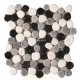 Rio Cinza white/black 185669 26x26cm Dune