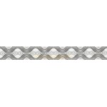 Listel Itaca Silver metalic grey 186597 10x75cm Dune