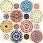 Mandala multicoloured 186922 28x28cm Dune