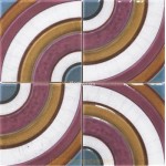 Pitiusa purple/white 187158 28.1x28.1cm Dune