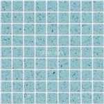 Gulf Stone green Starburst quartz resin small mosaic 2.5x2.5 cm tiles