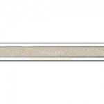 Gulf Stone beige Starburst quartz resin border 60x4.5 cm tiles