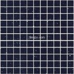 Gulf Stone dark blue Starburst quartz resin small mosaic 2.5x2.5 cm tiles
