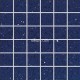 Gulf Stone dark blue Starburst quartz resin large mosaic 4.7x4.7 cm tiles