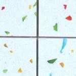 Gulf Stone frutti Tutti quartz resin large mosaic 4.7x4.7 cm tiles