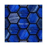 Hexagonal 239 blue Mosaic 32.6x39cm Trend GB