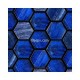 Hexagonal 239 blue Mosaic 32.6x39cm Trend GB