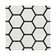 Hexagonal 280 white Mosaic 32.6x43cm Trend GB